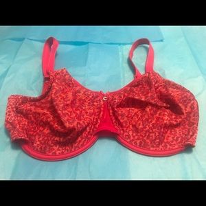 Chantelle  Minimizer Red Animal Print 36DDDD